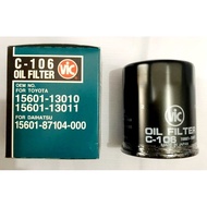 OIL FILTER VIC TOYOTA 4k, 5k, 7k C106