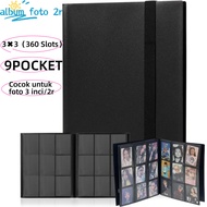 2r Photo Album Contains 360 Sheets STRAP BINDER CARD 3x3 Photo Album 9 CARD BOOK POSTERS FOR Polaroi