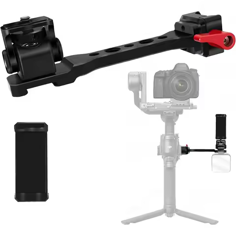 Monitor Mount Extension Handle Metal With Cold Shoe for DJI RS4/RS4 PRO/Ronin S3 RS3 PRO/Ronin S3 Mi