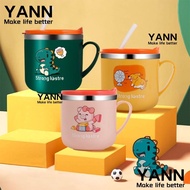 YANN1 250ML Straw Cup, Anti-Hot Stainless Steel Baby Feeding Cup, Tableware Leakproof Insulation Bab