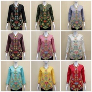 Kebaya Cotton Nyonya  Sulam Warna ( TOP ONLY )