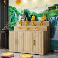 SP19 People love itBuddha Cabinet Altar Buddha Shrine Altar Buddha Niche Modern Economical Incense Case Wall-Mounted Lar