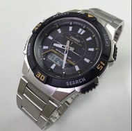 Casio 復古黑色手錶 stainless steel