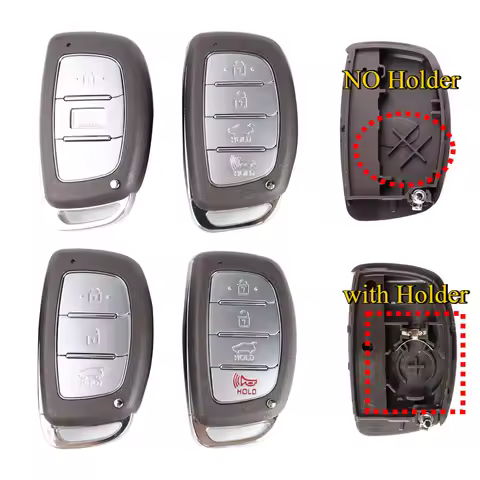 3 4 Bottons Car Key Housing Fob Key Shell Case for Hyundai IX25 Sonata I30 Verna Creta Solaris Creta