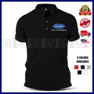 Baju Sulam Aircond Carrier Cool T-Shirt Shirts Cotton Polo T Shirt Uniform Kolar Pakaian Casual Fashion Murah Unisex