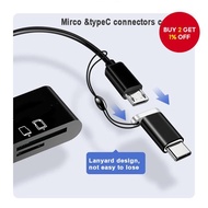 New Multi-Function Phone TF SD Card Reader 5-in-1 Micro Type C U Disk USB 3.0 OTG File Transfer for 