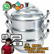 STEAMER POT / PERIUK KUKUS 3 TINGKAT (MALAYSIA) 22cm
