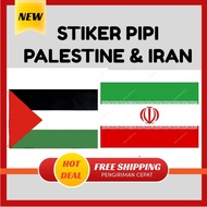 FLAG STICKERS CHEEKS PALESTINE AND IRAN FLAG STICKERS Cheek 1 PCS