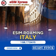 eSIM Italia 1 GB Data | 7 Days | eSIM Roaming | eSIM Travel Italy