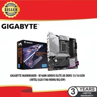 GIGABYTE MAINBOARD - B760M AORUS ELITE AX DDR5 13/14 GEN (INTEL/LGA1700/HDMI/M2/DP)