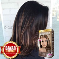 Miranda Cat Rambut Brown warna coklat halal penutup uban dan elegan