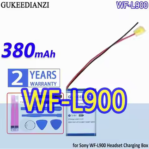 Headphone Charging Case Battery 380Mah For Sony Linkbuds WF-L900 Headset Box Battery,621733,2 Cables