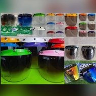 BOGO Visor Helmet BOGO BIKKO Cermin Helmet MHR MS88 SGV MAGNUM 2tone Clear Tinted Colour Cap Visor C