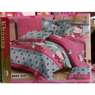 KATUN Khanza Cotton Plain Bed Sheet Size 180x200cm King B2 Children's Character premium Quality R2C3