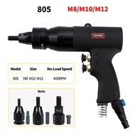 Portable Self-Lock Pneumatic Rivet Nut Insert Thread Pull Setter Riveters Household Repair Power Too