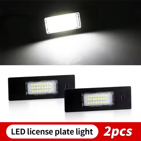 2PCS Canbus For BMW 1Series E81 E87 E63 E64 M6 E85 E86 Z4 F12 F13 F20 K48 LED License Number Plate L