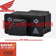 Saklar Sen Plus Hazard 34mm untuk Honda Revo 110 Spacy Fi Spacy Karburator Vario 110 techno Vario 12