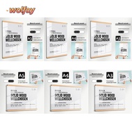 WOLFAY Display Frame, Acrylic Magnetic Certificate Frame, Transparent A3/A4/A5 Wall Mounted Business