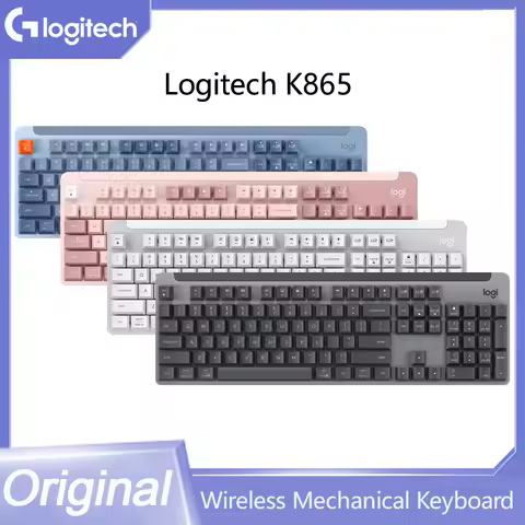 Original Logitech K865 Mechanical Bluetooth Wireless Keyboard 104 Keys Full-Size Business Office Gam