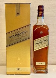 New Rare 全新 罕舊版 JOHNNIE WALKER GOLD LABEL 18 years BLENDED SCOTCH WHISKY The Centenary Blend 1000ml 