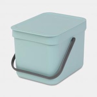 brabantia - 比利時製 6L 掛牆式手提回收垃圾桶 (薄荷綠) 1096-45 18 x 25 x 20cm 廚房 | 廁所 | 辦公室 垃圾桶