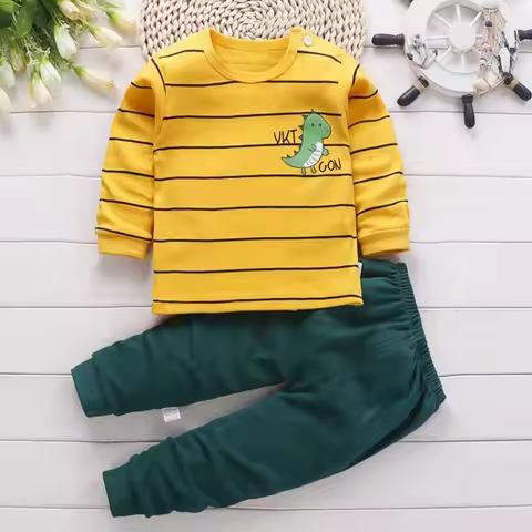 Autumn Autumn Baby Boy's Clothes girls clothes 2 to 8 years Pajamas Home Clothes Long Pants T-shirt 
