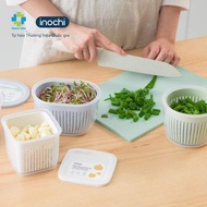 Inochi - Hokkaido onion and garlic container, 3-month storage in the refrigerator, herbs, tubers, fr