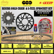 REGINA CHAIN + S-TEEL SPROCKET KIT CFMOTO GT 650 (2020)｜520 ZRT / ZRA｜114L｜15T / 46T｜Z-Ring Sealed