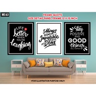 Wall Frame Decor - MC43 Motivational Quote