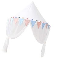 LAZA HOME Kids Bed Canopy, Children Hanging Play Tent Mosquito Net for Kids Baby Room Decoration - White, 43''D x 20''H