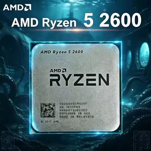 AMD Ryzen 5 R5 2600 Desktop CPU 3.4GHz Processor Multi-Core AM4 Processor For DIY Assembly Computer