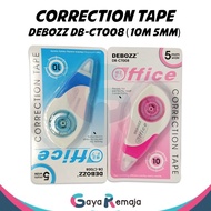 Type X Roll Debozz DB-CT008, DB-CT007, DB-CT013, DB-1007 Correction Tape 10m x 5mm Stipo Paper/ Tip 