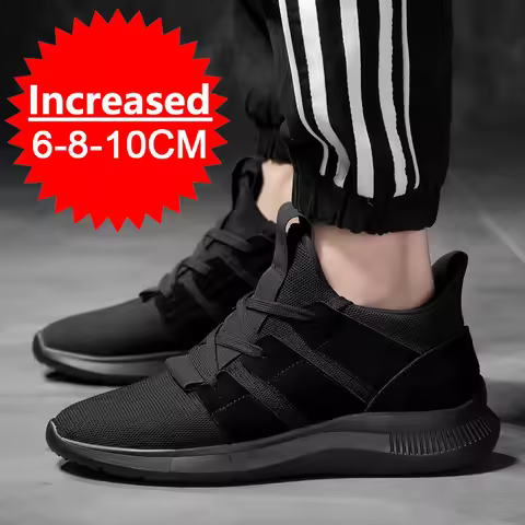 Men's Elevator Shoes Height Increase Sneakers Shoes for Men 10cm Sports Casual Shoes Invisible Inner