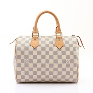 LOUIS VUITTON LV 路易威登 Speedy 25 手提包 白色 棋盤格帆布 N41371