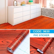 (Wood) Cherry Retro Wood Texture Wallpaper Sticker PVC Waterproof  Table Top Door Sticker Wall Decoration Sticker