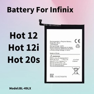 Battery Compatible For INFINIX HOT 12 / 12i / hot 20s / hot 20 (4G) Bateri hot12 BL-49LX