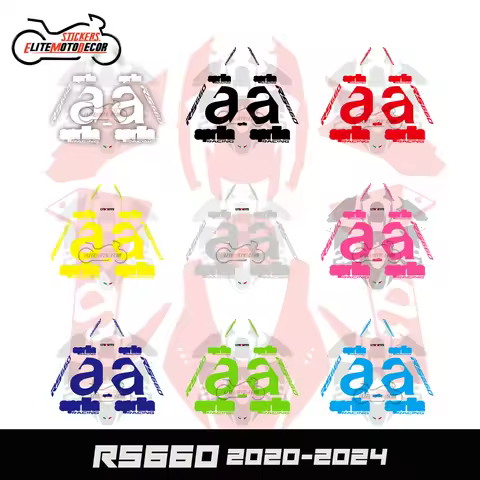 For Aprilia RS660 RS 660 Motorcycle Fairing Shell Sticker Decal Customized Line Hollow Full Car Logo