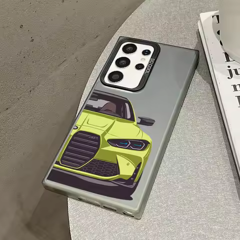 Sport Car M3 Phone Case For Samsung S26 S25 S24 A57 A56 A37 A36 A17 A16 A07 A06 M56 Ultra Plus Laser