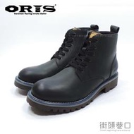 ORIS 筒靴 短靴 工作鞋 休閒男鞋 時尚 真牛皮鞋面 粗曠耐磨厚底【街頭巷口 Street】S7911C01 黑色