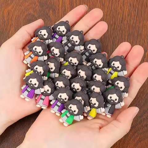 25pcs/50pcs Miniature Jesus Statues PVC Tabletop Religious Figures Christmas Easter Halloween Party 