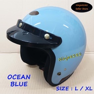Helmet Magnum M8 100% Original - Ocean Blue / Biru ( L 59-60 / XL 61-62 ) SGV MS88 KHI BKP88 XDOT BE