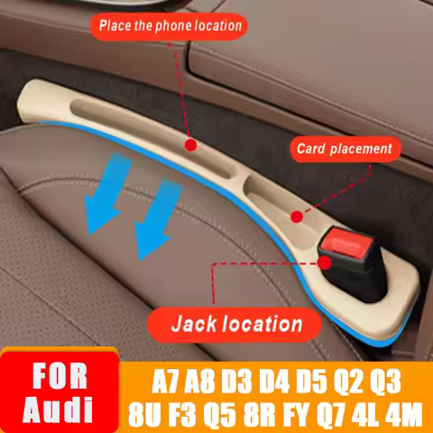 Car Center Console Seat Gap Filling Plug Strip Key Card Leak-proof Filling Strip For Audi A7 A8 D3 D