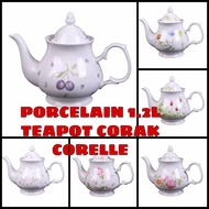 HOT🔥QUEENS 1.2L PREMIUM PORCELAIN TEA POT/COFFE POT CORAK CORELLE-SAKURA/PLUM/DAISY FIELD/ROSABELLE