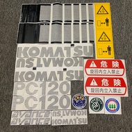 รถขุด Komatsu ทั้งเครื่องสติกเกอร์ PC60-6 PC70-6 PC90-6 PC200-6 PC300-6ที่กำหนดเอง
