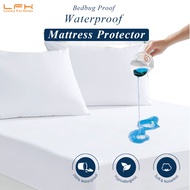 Mattress Protector Queen King Size 100% Waterproof Bed Cover Anti Mites Mattress Cover Washable Shee