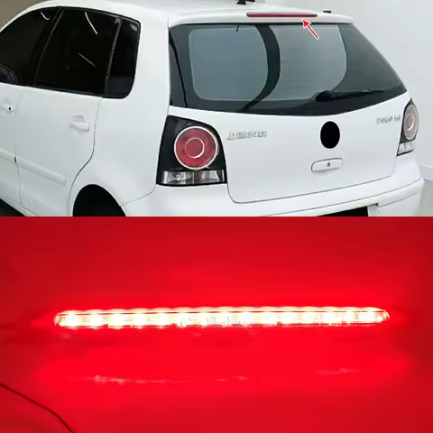 1Pcs Led Third Brake Light Projector Rear Red Tail Stop Lamp for VW Polo IV MK4 9N 9N3 Hatchback 200