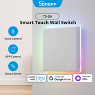 SONOFF T5 TX Ultimate Smart Wall Switch Full Touch Access LED Light Edge Multi-Sensory eWeLink Remote Control