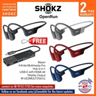 Shokz OpenRun (formerly AfterShokz Aeropex) WaterProof OPEN-EAR Bone Conduction Wireless Bluetooth Headset
