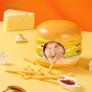 BLUEVELVET Ceramics Hamster House, Cute Ceramics Hut Hamster Hideout, Durable Summer Keep Cooling Cheese Shape Cheese Hamster Cave Landscape Product