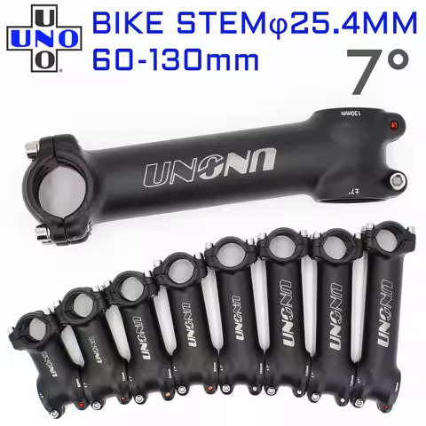 UNO Bike Stem MTB Mountain Ultralight Stem Aluminum AL6061 7 Degrees Road Bicycle Bike Stem 25.4*60/